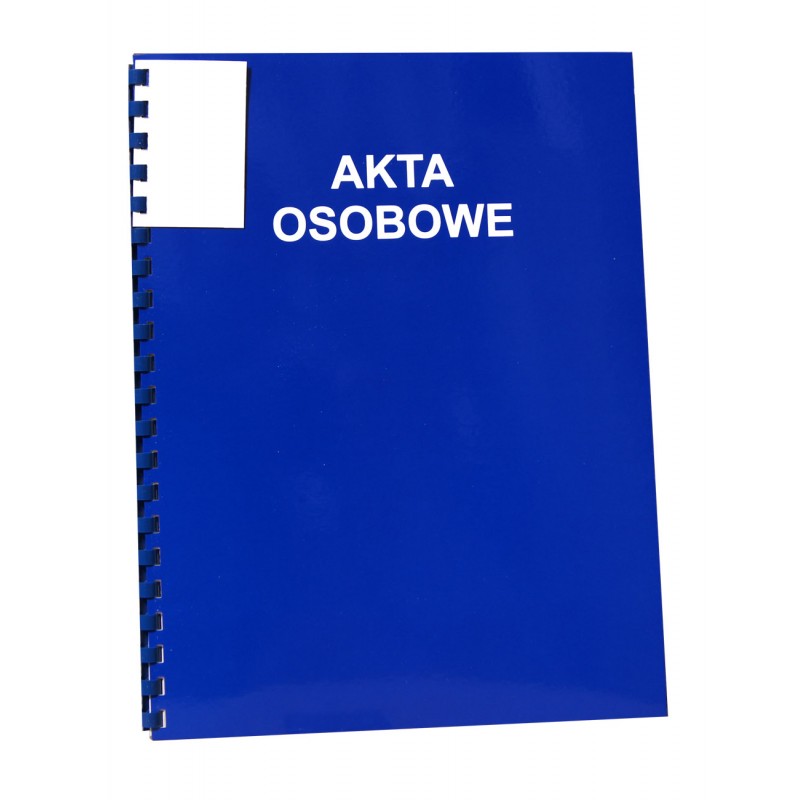 Teczka do akt osobowych z bindą zewnętrzną Konfex T02 niebieska